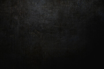 Black metal texture background in light and shadow style. Industrial surface background.