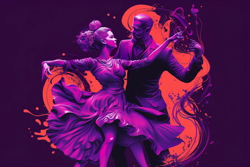 International dance day with a couple Generative AI