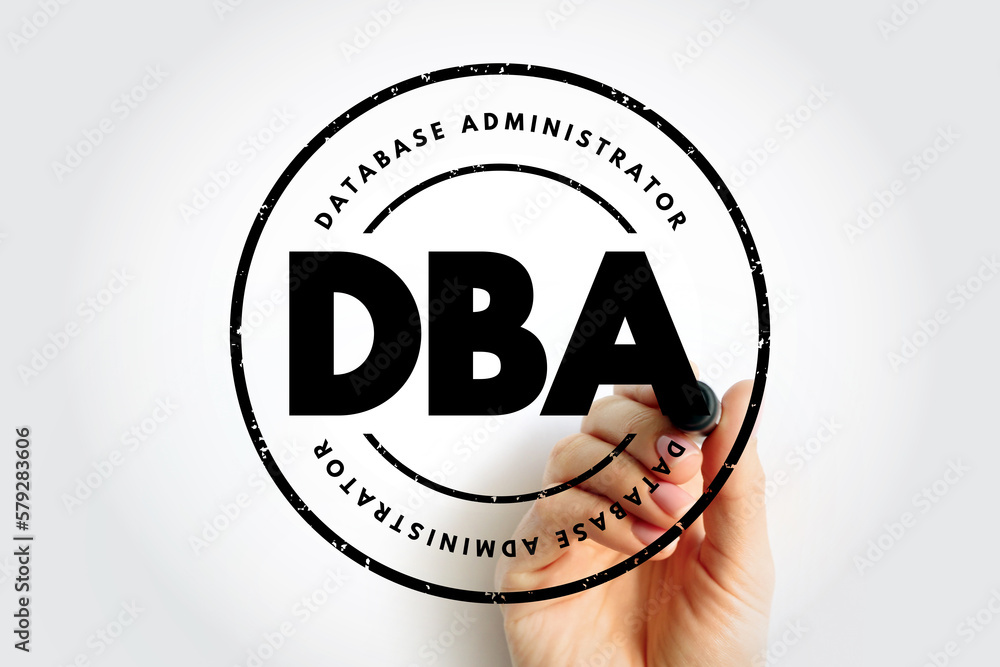 Poster dba database administrator - information technician responsible for directing or performing all acti