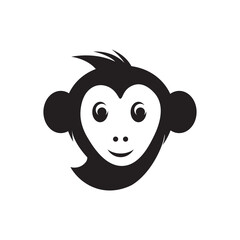 Monkey icon logo free vector image