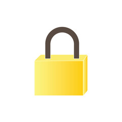 Padlock icon logo free image vector