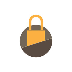 Padlock icon logo free image vector