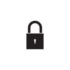 Padlock icon logo free image vector