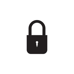Padlock icon logo free image vector