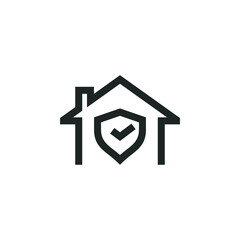 Property insurance icon isolated on white background