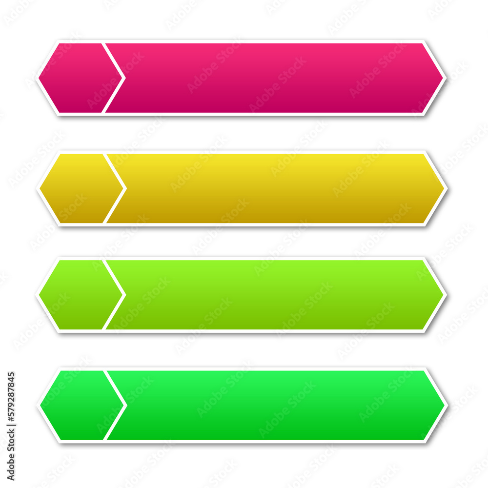 Aufkleber multicolor lower third simple for title text design, lower third template design transparant backgro