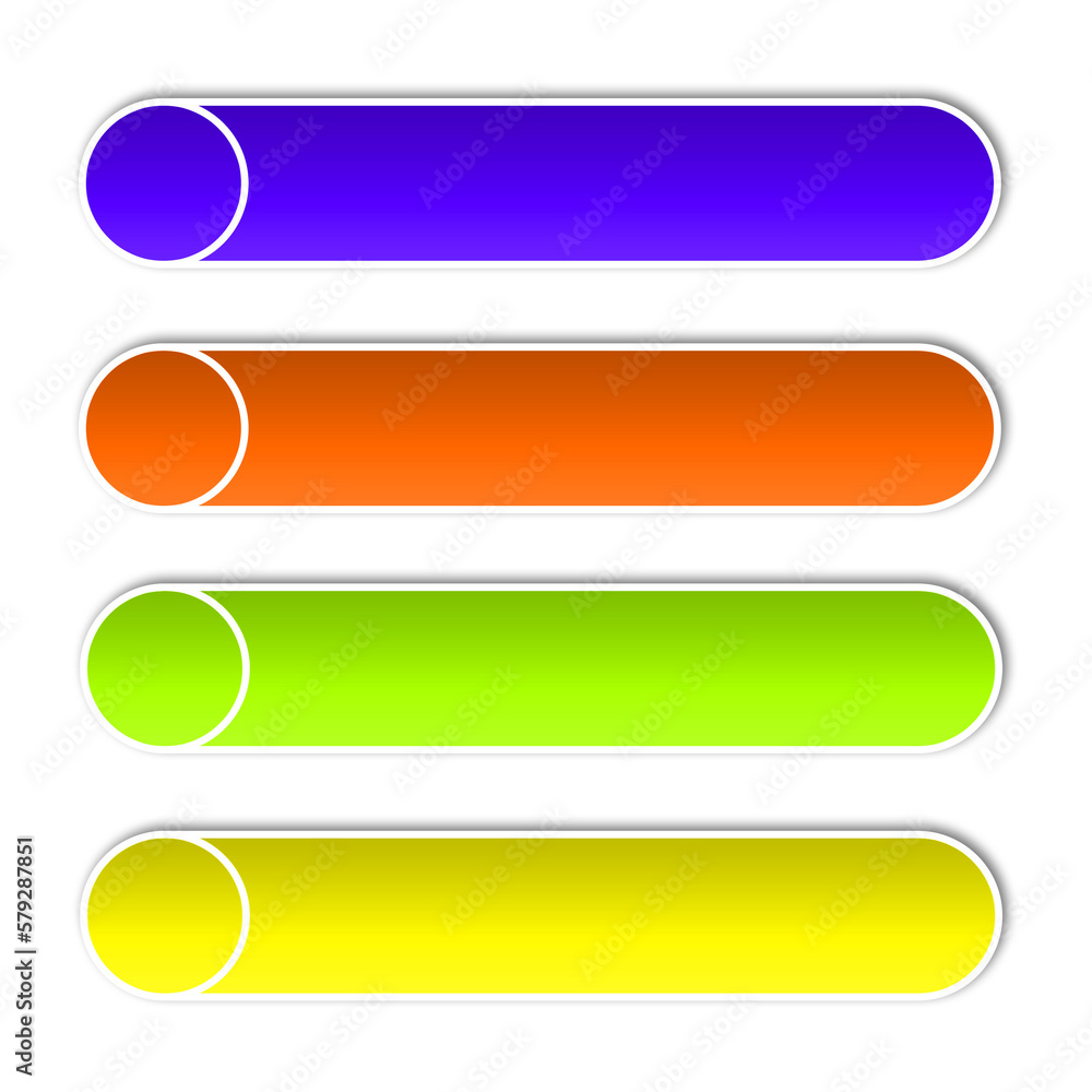 Aufkleber multicolor lower third simple for title text design, lower third template design transparant backgro