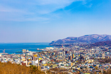 旭展望台から見た小樽の街並み（北海道小樽市）
