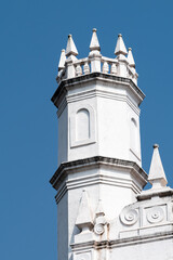Obraz premium Exterior facade of an ancient Portuguese era church in the UNESCO heritage site of Old Goa.