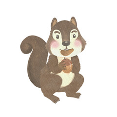 Squirrel Watercolor