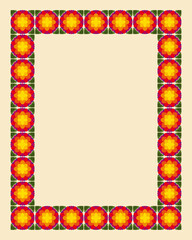 Art nouveau border frame 01a