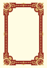 Ornamental border frame vintage