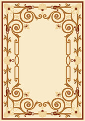 Ornamental border frame vintage 04