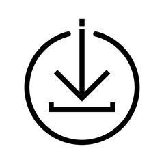 circle download icon