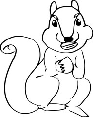 Squirrel sketch