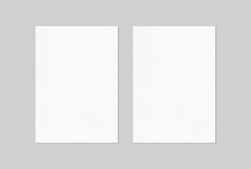 Print Set Mockup White Empty Paper Stationery Poster Mock up 