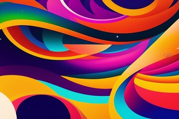 Obraz premium abstract colorful background ai generative