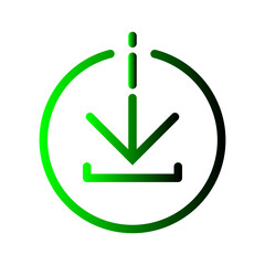 circle download icon