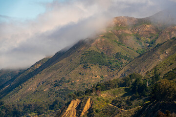 Clouds Over the Mountains at Big Sur