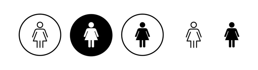 Female icon vector illustration. woman sign and symbol