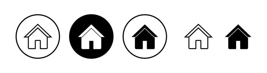 Home icon vector illustration. House sign and symbol
