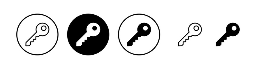 Key icon vector illustration. Key sign and symbol.