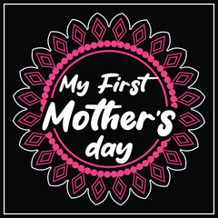 Mother day t-shirt design