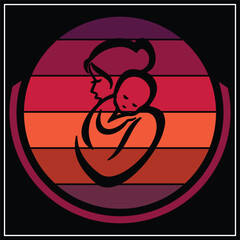 Mother day t-shirt design