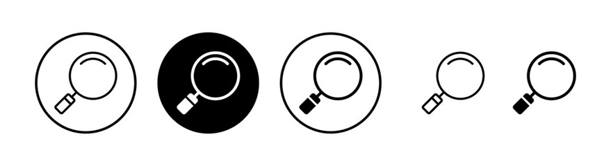 Search icon vector illustration. search magnifying glass sign and symbol