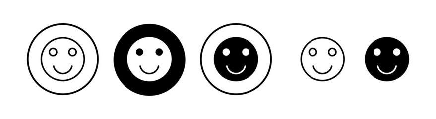 smile icon vector illustration. smile emoticon icon. feedback sign and symbol