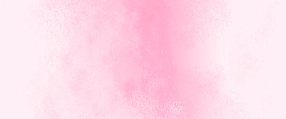 Soft pastel pink watercolor background painted on white paper texture, monochrome pink and white ink effect water color illustration. Abstract grunge pink shades watercolor background.	