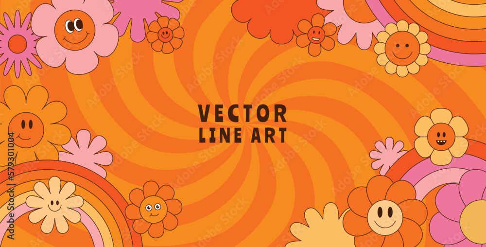 Poster vector horizontal banner with copy space for text - design elements and shapes for abstract backgrou