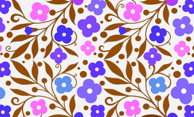 名刺サイズのイラスト、花模様の背景イラスト、エレガントな花模様のバックグラウンド、花柄の壁紙イラスト