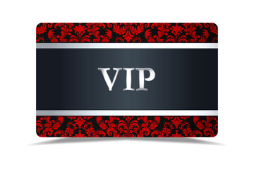 VIP. Vip silver ticket. VIP card. VIP Invitation. Premium card .Luxury template design.