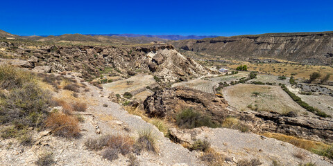 Tabernas Desert Nature Reserve, Special Protection Area, Hot Desert Climate Region, Tabernas, Almería, Andalucía, Spain, Europe