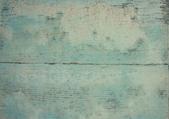 Old painted wood wall in light ble color for texture or background