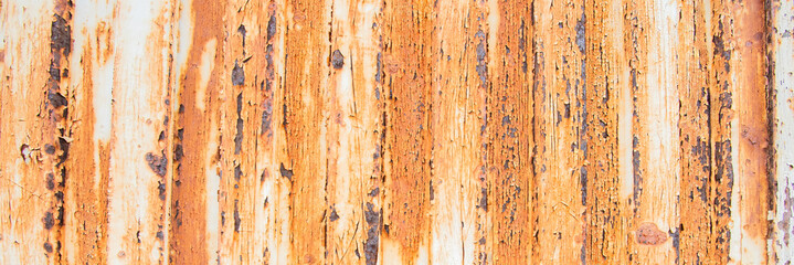 Natural wooden texture surface. Pastel wood background. Brown blue plank wall for banner