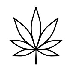Weed icon. Cannabis leaf icon. Marijuana leaf icon. Hash, ganja rasta indica sativa logo. vector Illustration.