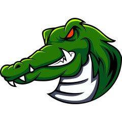 Obraz premium crocodile animal character mascot sport team badge