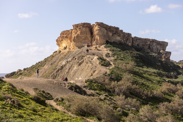 Fototapeta na wymiar Rocks on Qarraba Bay, Malta