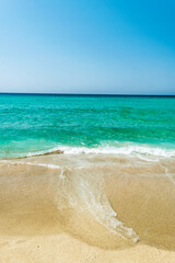 Fototapeta na wymiar Falassarna sand beach in Crete, Greece