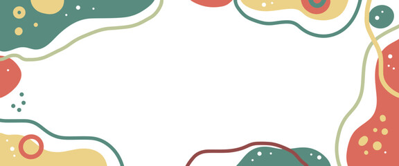 Modern backgrounds with abstract elements and dynamic shapes. Compositions of colored spots. Template for design and creative ideas.