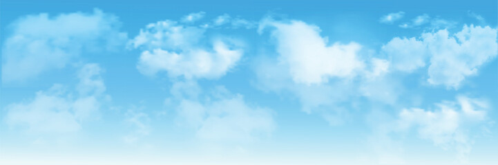 Background with clouds on blue sky. Blue Sky vector - 579318682