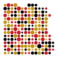 Egypt Silhouette Pixelated pattern map illustration