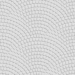 White cobblestone material (perfect seamless pattern)
