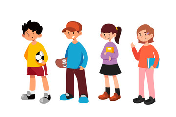 school students character, Back to school boys and girl cartoon collection in college, university and graduate boy and girl student student's education life vector 