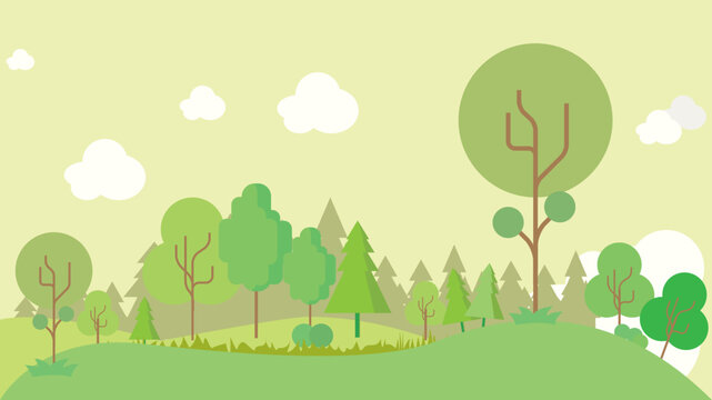 Forest Illustration Background