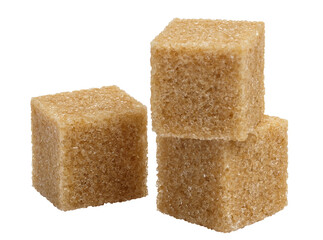 Brown sugar cubes cut out