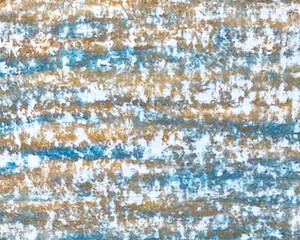 Grunge texture pastel chalk horizontal background. Blue and gold. Vector illustration