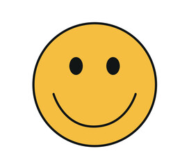 Face icon. Simple emotion icon. Smile icon